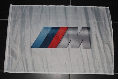 BMW M GmbH Flagge Fahne Banner Wimpel Flagg Zeichen Werkstatt WEISS