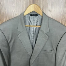 Jos A Bank Sport Coat Mens 48R Beige Solid 100% Wool Two Buttons