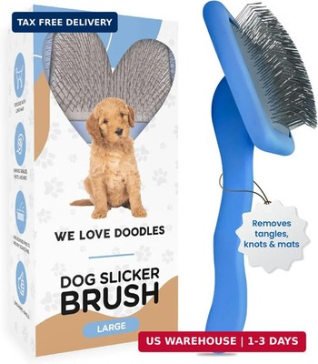 Slicker Brush for Dogs, Pet Grooming Brushes for Doodles & Poodles, Large | Best