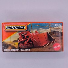 MATCHBOX BOX POWER GRABS MBX ROMPI TERRA BULLDOZER ROSSO 09/125
