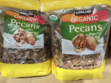 2 Packs Kirkland Signature Organic Pecans 1.7 LB Each Pack