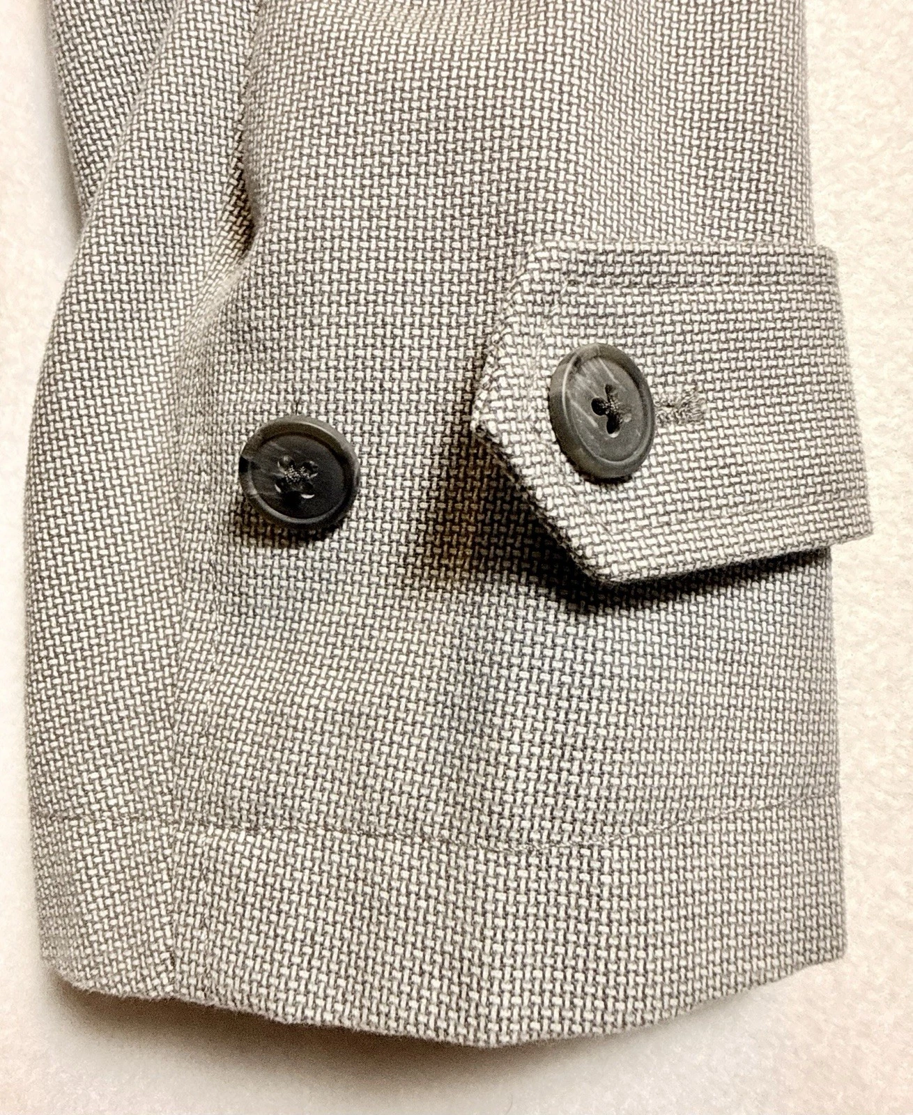 Banana Republic Men’s MAC JACKET-P Gray Lined Cotton Mac Jacket Button M - product detail image 10