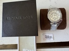 Michael Kors MK6138 Parker Mother of Pearl Dial Chambray Acetate Women's Watch