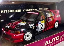 AUTOart 1:18 Mitsubishi Lancer Evolution VI WRC Rally Car Ralliart Advan