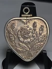 1/2oz Silver Heart Shaped Bar In Sterling Silver Bezel  "GSM" #709