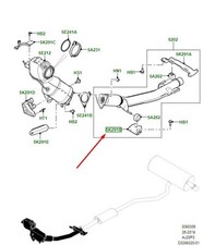 Land Rover Range Rover Evoque L551 Vorderer Auspuffhalter LR133156 NEUE EURLICHE