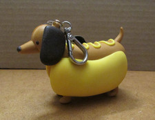 Bath Body Works Wiener Dog Hand Sanitizer Holder Keychain NO SOUND