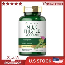 Extracto De Cardo Mariano 2000 Mg Silimarina Capsulas Blandas 180 Unidades Ys.