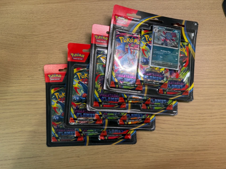 Pokemon Phantasmal Flames Three Pack Blister x4 - Image 3 of 3