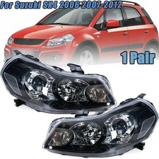 For Suzuki Sx4 2006 2007-2012 Front Bumper Headlamp Black Leftright Headlight