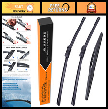 Complete Front & Rear Wiper Blade Kit for 2023-2026 Honda CR-V | Premium 3-Piece