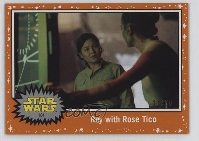 2019 Star Wars: Journey to The Rise of Skywalker Orange 31/50 Rey Rose Tico w3d