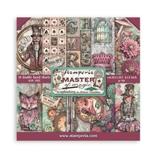 Stamperia MASTER OF MAGIC 8x8 Paper Pad 10 Sheets Mixed Media SBBS123