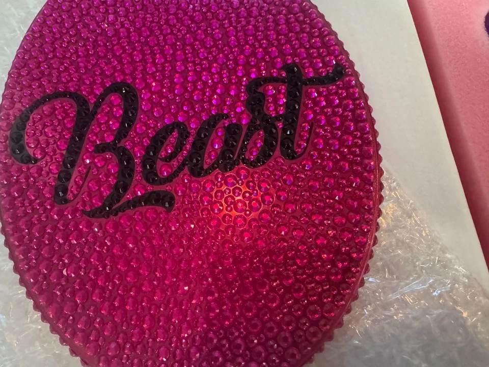 2) Espejo de mano ABH Alyssa Edwards BEAST rosa y estrella Jeffree púrpura lujuria de sangre Foto 3 de 4