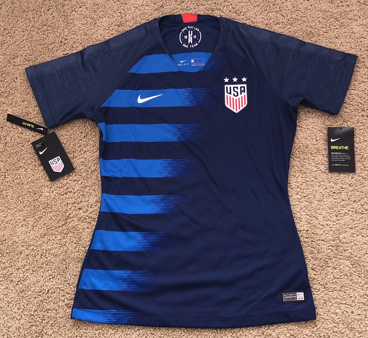Nike USWNT USA National Team Away Soccer Jersey Navy Blue 893960