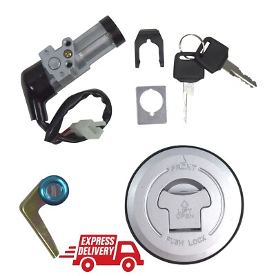 NEU SCHLOSSSATZ HONDA CBF125 (09-12) ZÜNDUNG, SCHLÜSSEL, TANKDECKEL & SITZSCHLOSS