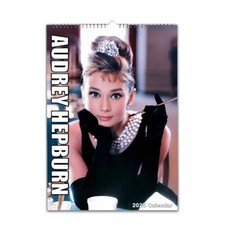 Iconic Audrey Hepburn Full Photo calendar 2026/27 personalised Choose Start