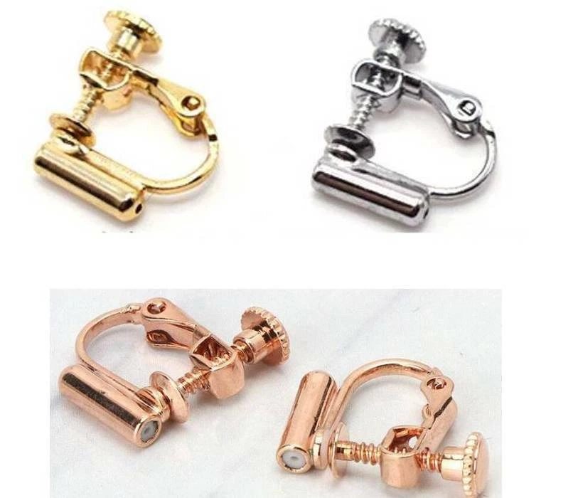 1 Pair Clip On clip Earring Converters No-pierced Turn Any Stud Into A Clip- On