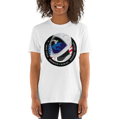 Mission Patch Crew Dragon Demo-2 NASA Spacex T-Shirt | US Space Force - Picture 7 of 13