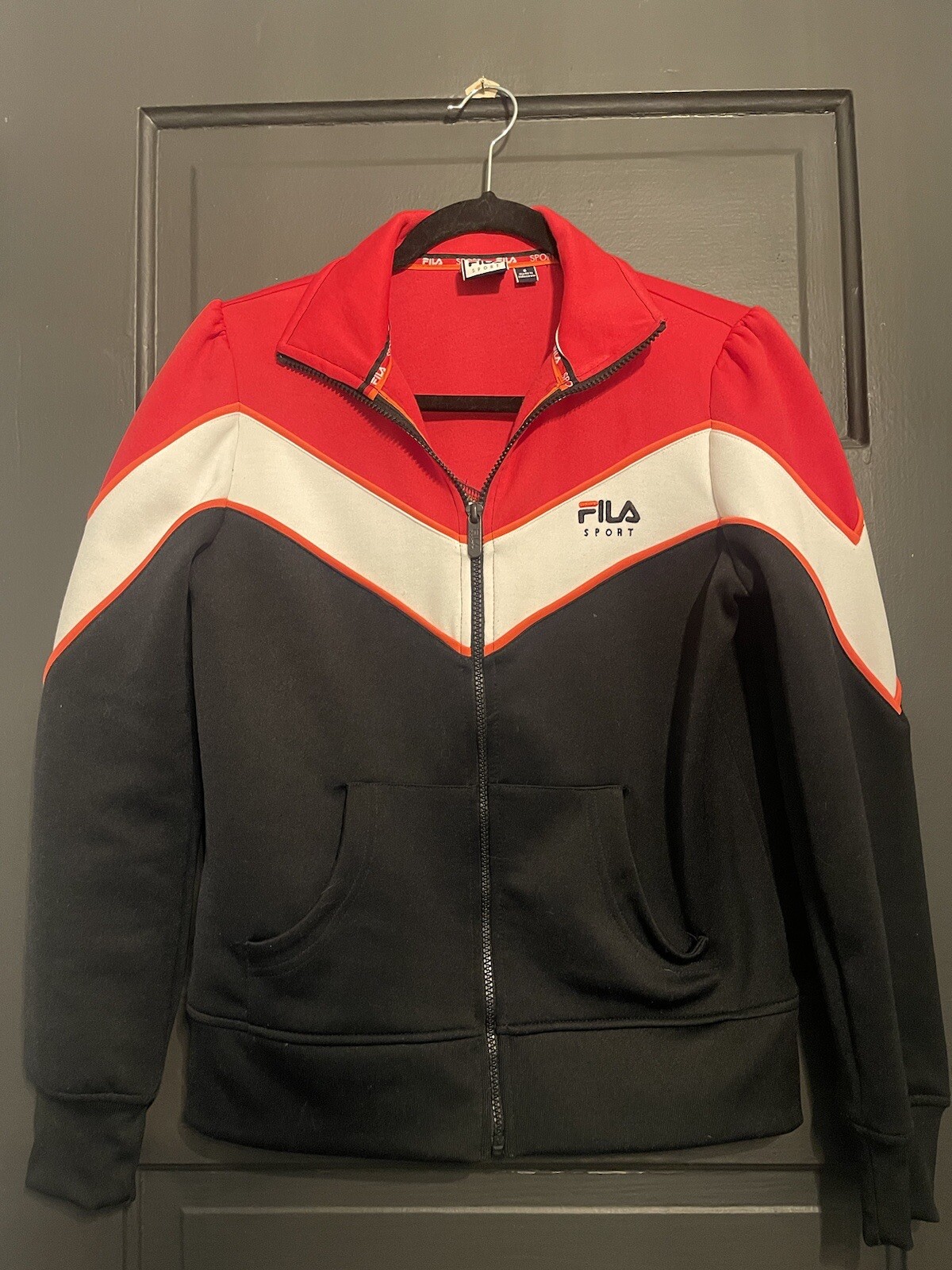 Fila Sport Zip Up Collared Jacket Women's Small Excellent Condition