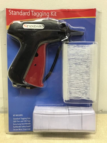 Clothing Garment Price Label Standard Tagging Tag Gun Kit with barbs & tags.