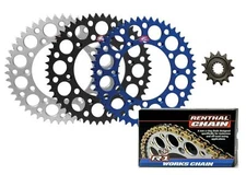 Renthal front & Ultralight rear Sprocket & R1 MX Works chain for Yamaha YZ125