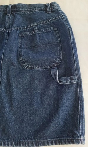 Vtg. Dark Denim Blue Skirt Carpenter Woman's Size 10 Real Comfort by Chadwick's - Picture 9 of 10