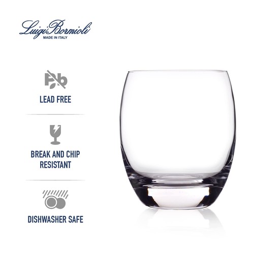 Luigi Bormioli Crescendo Double Old-Fashioned Glasses 15.5 Oz -Set of 4 - Picture 4 of 8