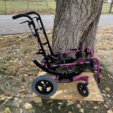 Quickie Iris Tilt-In-Space Manual Transport Rehab Wheelchair INCOMPLETE 