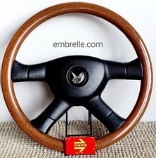 Momo Wooden Steering Wheel 380 Made In Italy Rare Honda Bmw Vw Jaguar Mercedes