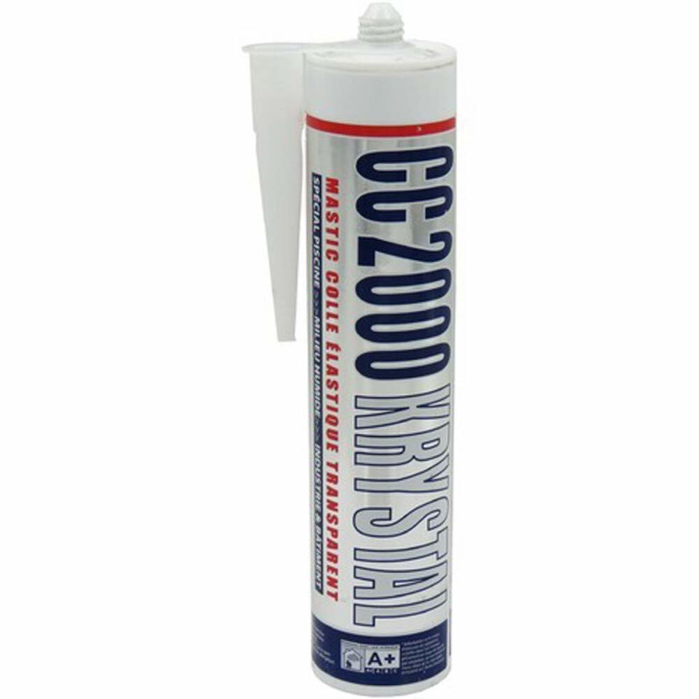 Mastic colle cc2000 krystal texton transparent pour stopper infiltrations eau