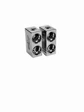 Pair of Dual 1/0 Gauge to 1/0 Gauge Amp Input