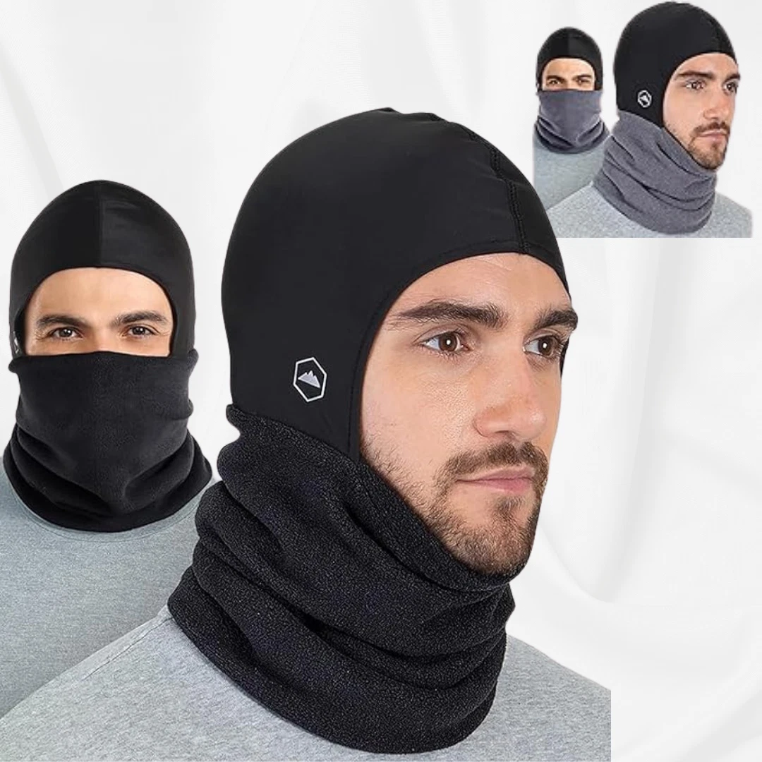 Lot of 2 Winter Neck Warmers 4 in 1 – Thick Fleece Balaclava Ski Masks for Cold