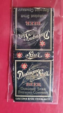 1940's Dubuque Star Beer Matchbook Match Cover