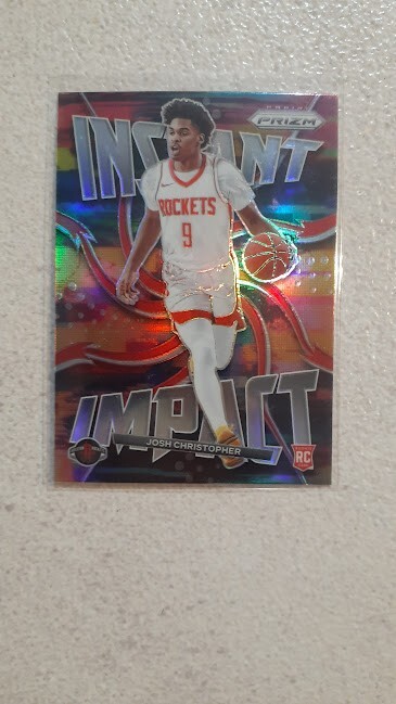 2021-22 Prizm Instant Impact SILVER PRIZM Rookie #11 Josh Christopher RC ROCKETS