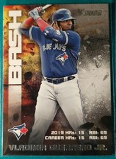 2020 TOPPS STADIUM CLUB BASH AND BURN VLADIMIR GUERRERO JR. #5 TORONTO BLUE JAYS