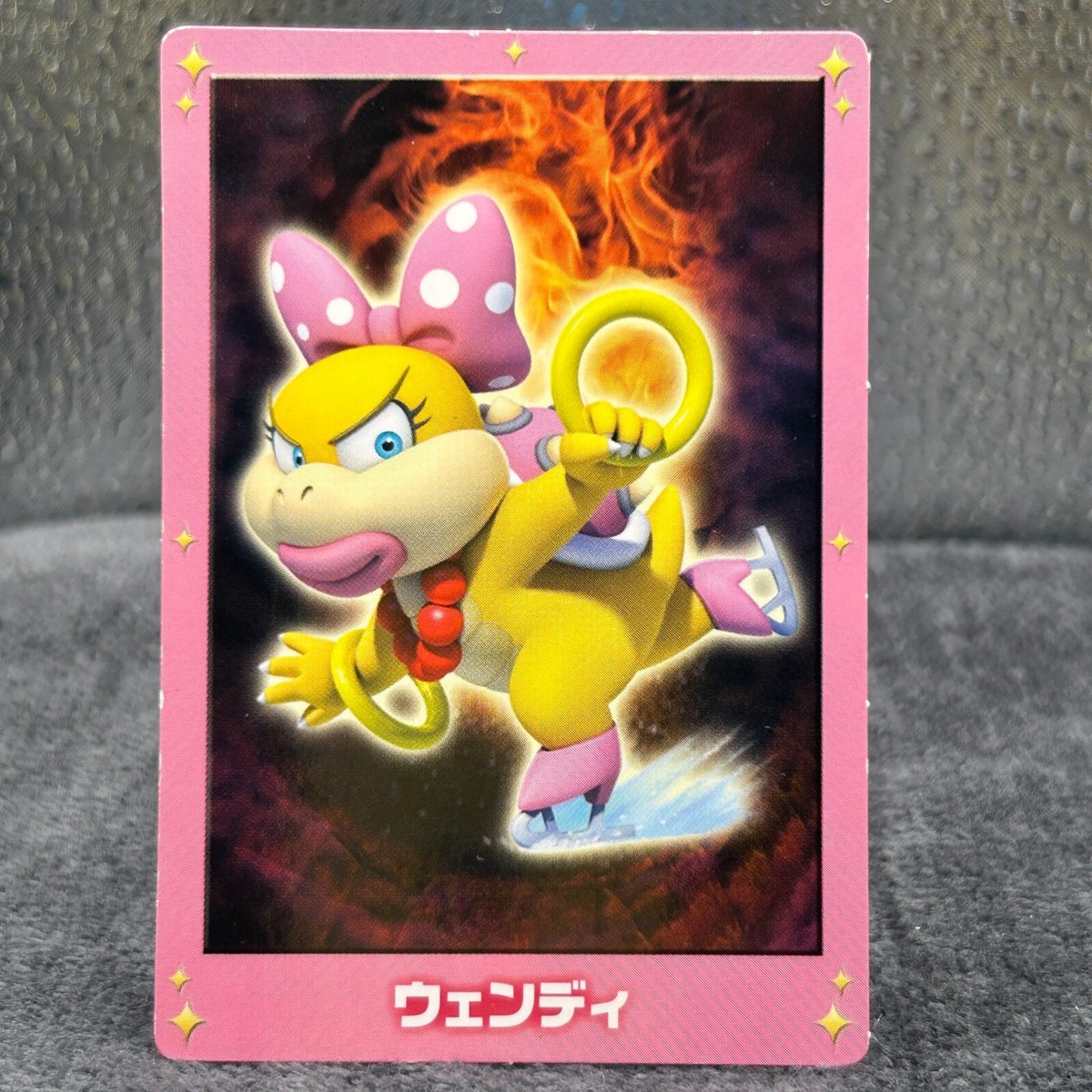Top New Super Mario Bros. U Chracter Card Wendy O. Koopa Nintendo