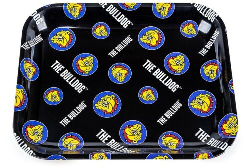 ROLLING TRAY METAL BULLDOG ROLLING TRAY OFFICIAL SMOKING ACCESSORIES TRAY S/M - Picture 3 of 4
