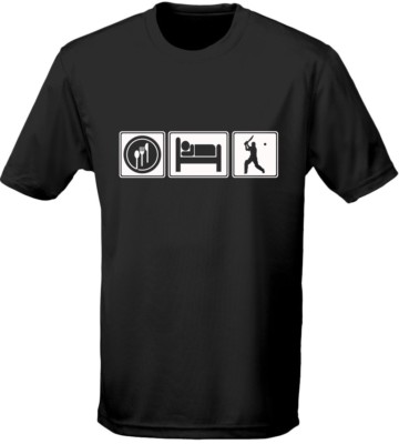 Eat Sleep Cricket Kinder Unisex T-Shirt 8 Farben (XS-XL) von swagwear