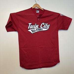 Red Twin City All-Stars jersey send senior league, Little League baseball