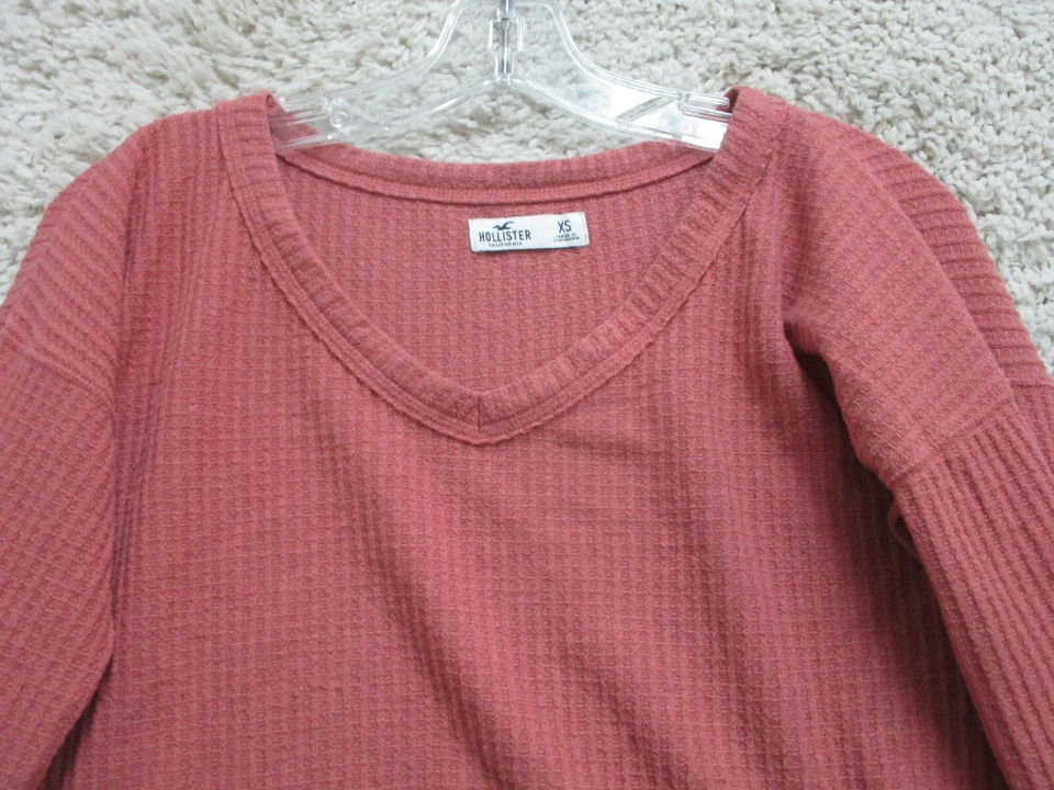 Suéter Hollister Extra Pequeño Adulto Rosa Pullover Elastizado Calce Moderno Para Mujer XS Foto 2 de 4