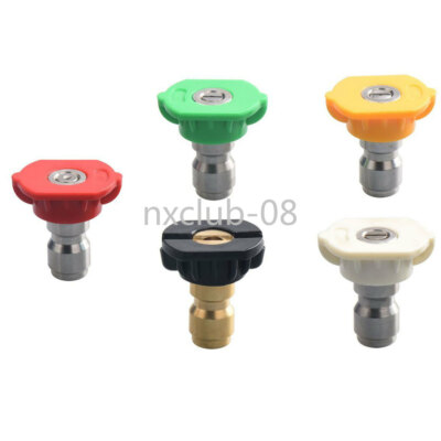 #ad 5 Pcs 1 4quot; Pressure Washer Spray Tips Nozzle Quick Connect 4.0 GPM Car Wash new $8.30