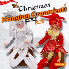 Xmas Christmas Elf Doll Clown Hanging Ornaments home decoration party deco Gifts