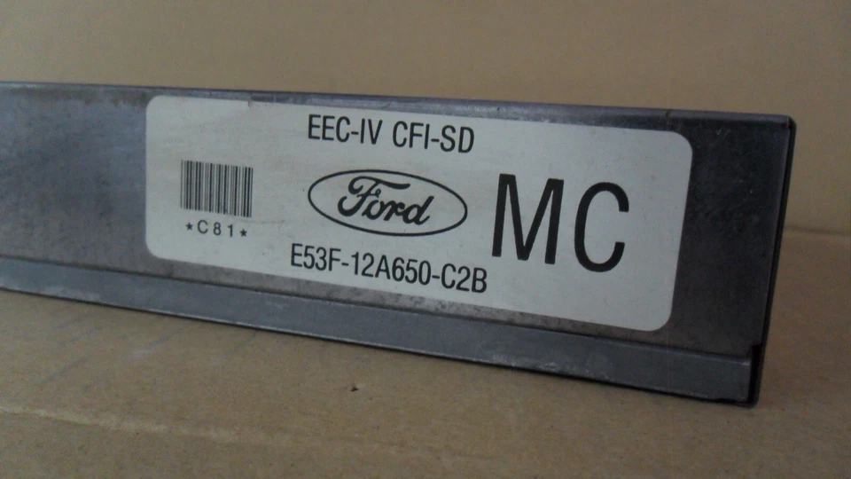 Компьютер двигателя 1985 Ford Thunderbird 302 AOD MC E53F-12A650-C2B EEC-IV CFI-SD - Изображение 2 из 4