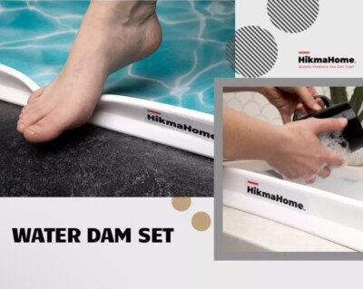 66'' Collapsible Shower Threshold Water Dam Set
