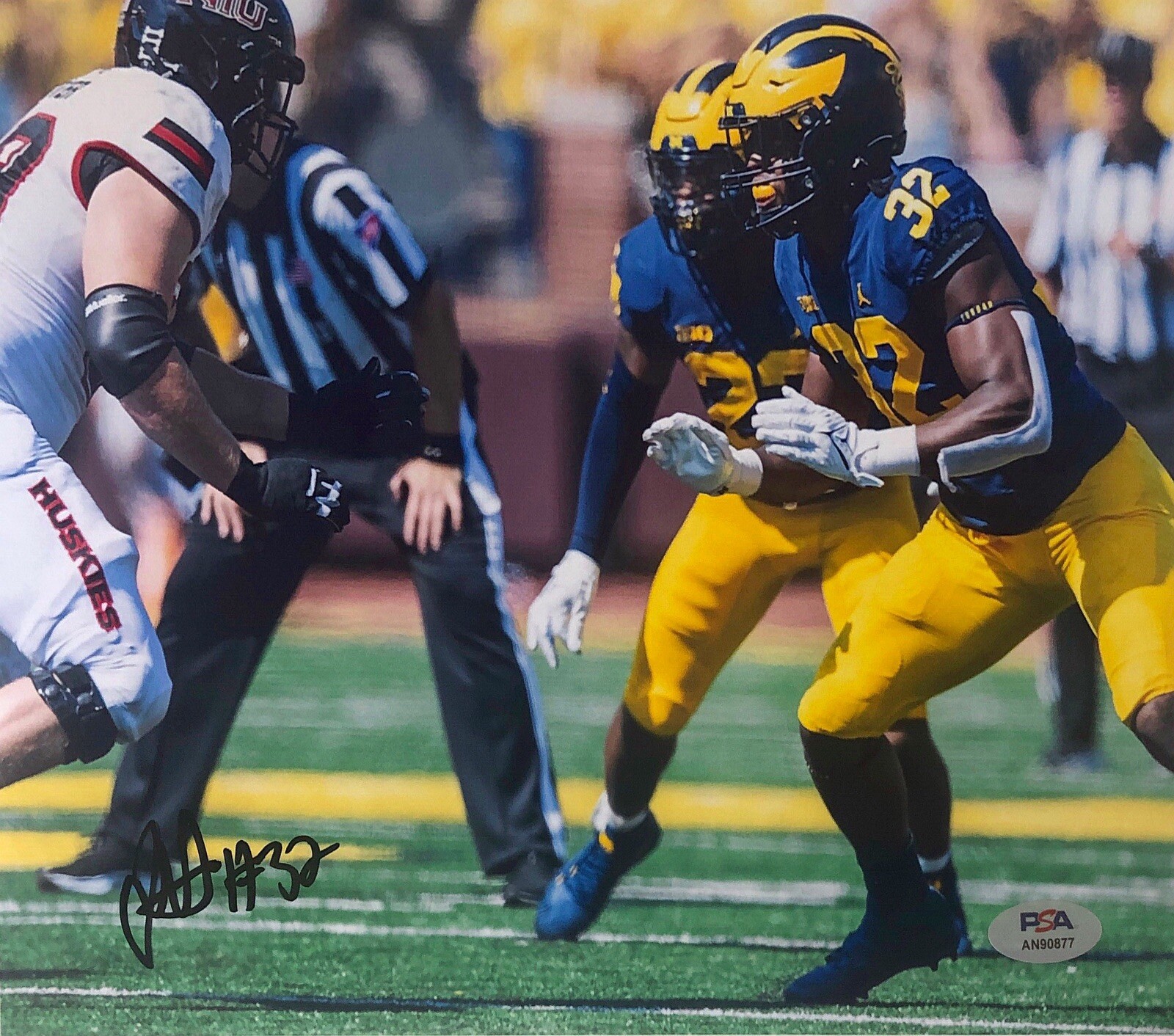 JAYLEN HARRELL SIGNED AUTOGRAPH MICHIGAN WOLVERINES 8X10 PHOTO PSA/DNA COA 