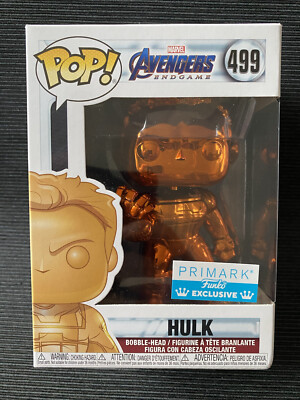 Funko Pop Marvel Avengers Hulk Orange Chrom  Metallic #499