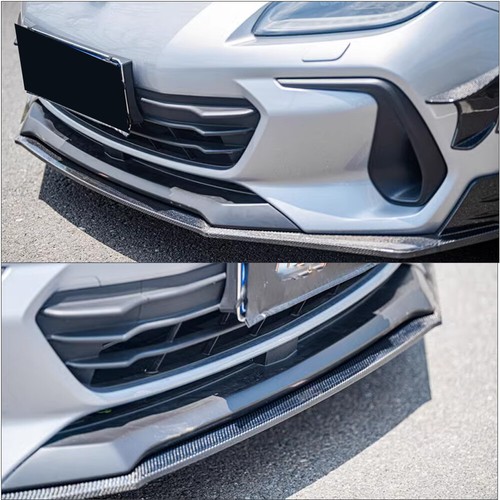 For 2022-2024 Subaru BRZ Coupe Real Carbon Fiber Front Bumper Lip Chin Spoiler - Picture 4 of 12