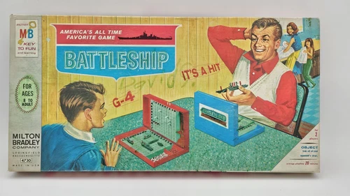Vintage Battleship 1967 Milton Bradley Board Game First Edition - Complete