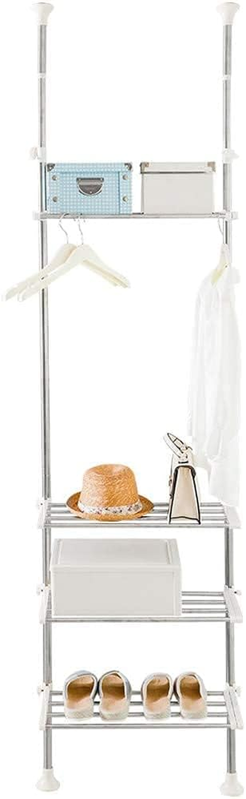 4-Layer Expandable Laundry Shelf over Toilet Washing Machine Storage Rack Bathro